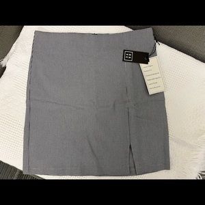 Beautiful plaid mini skirt.